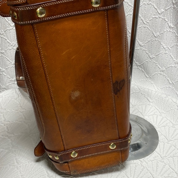 Vintage Coach 11086 Hampton Brown Leather Satchel heavy brass hardware rare - Picture 11 of 17